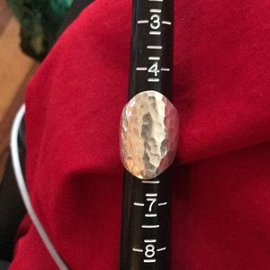 New sterling silver artisan hand forged ring 5.5